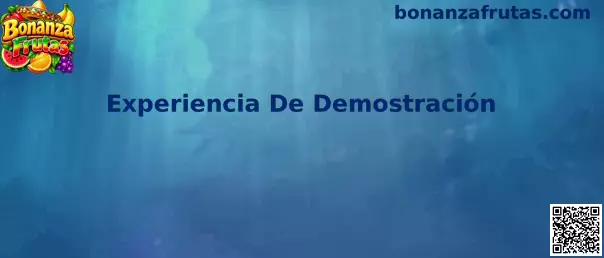 Experiencia De Demostración de Bonanza Frutas para conocer la interfaz y sus controles